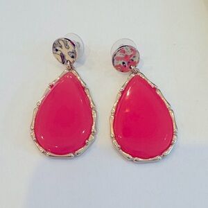 Lilly Pulitzer Pink Teardrop Earrings